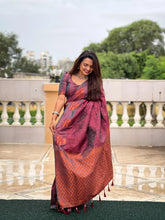 Soft Silk Banarasi Golden Tree Saree